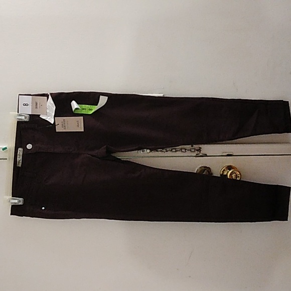 Burgundy skinny jeans by Denim Co. - Picture 4 of 5